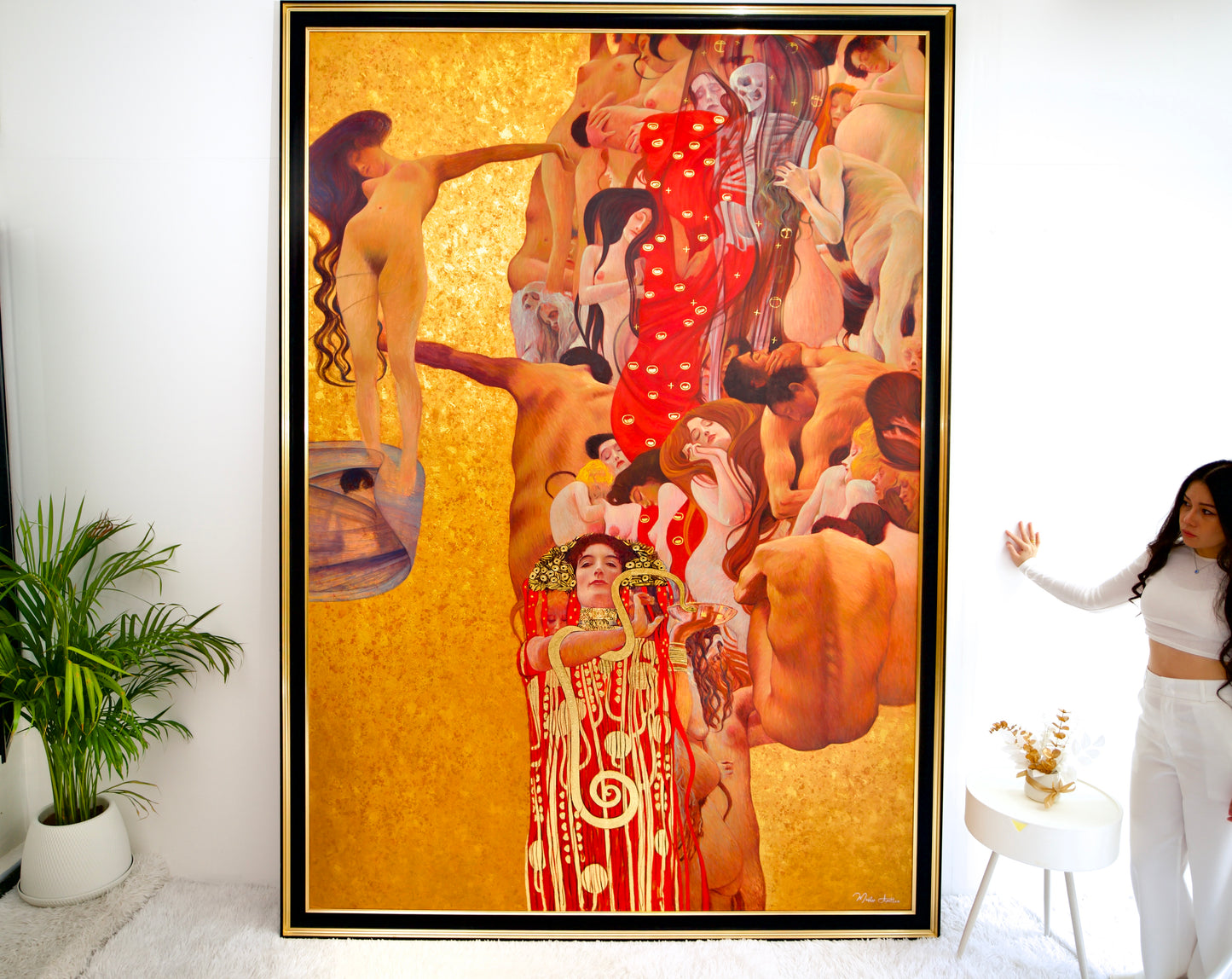 The Medicine – ผลงานชิ้นเอกของ Gustav Klimt ที่สร้างสรรค์ใหม่โดยปรมาจารย์ Apollon | 180 x 270 ซม. 