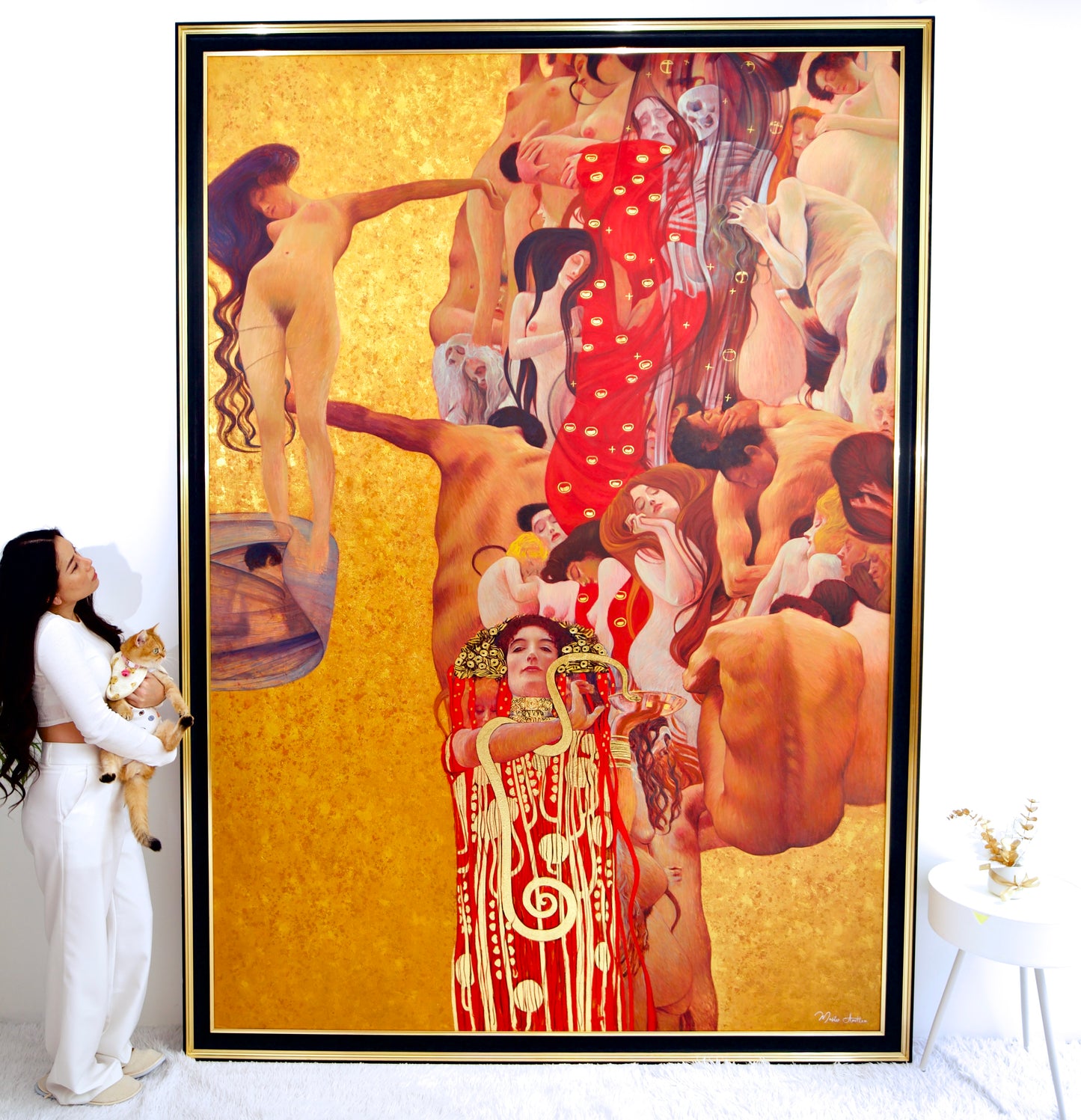 The Medicine – ผลงานชิ้นเอกของ Gustav Klimt ที่สร้างสรรค์ใหม่โดยปรมาจารย์ Apollon | 180 x 270 ซม. 