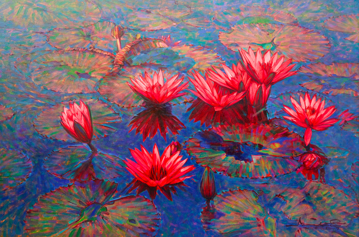 Pink Lotus | 80 x 120 cm