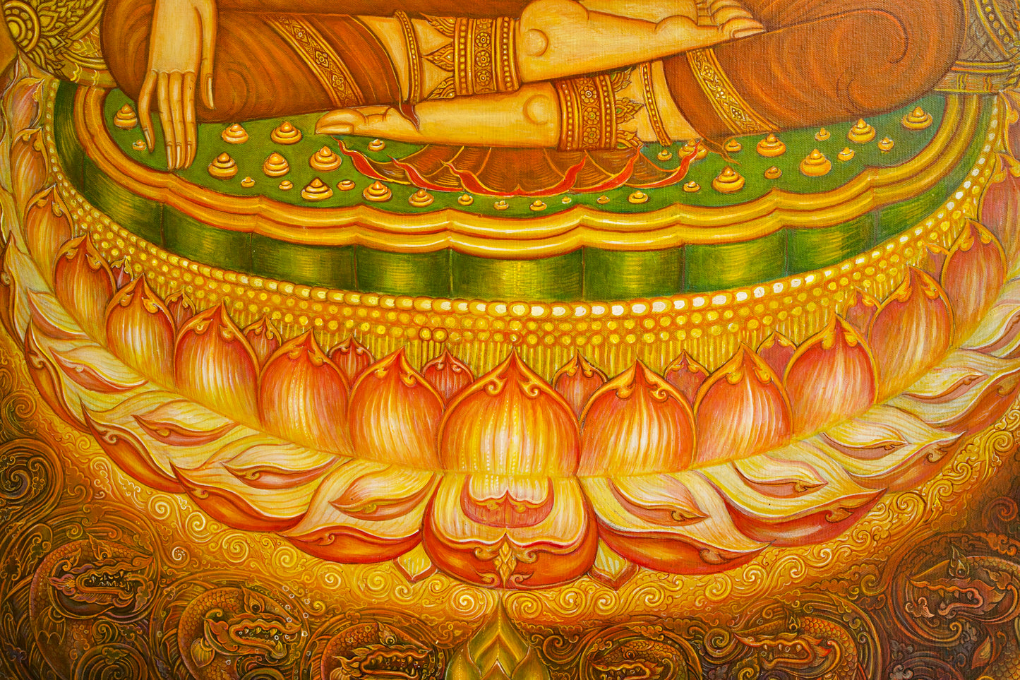 ความสงบของพระพุทธเจ้า | 80 x 130 ซม. 