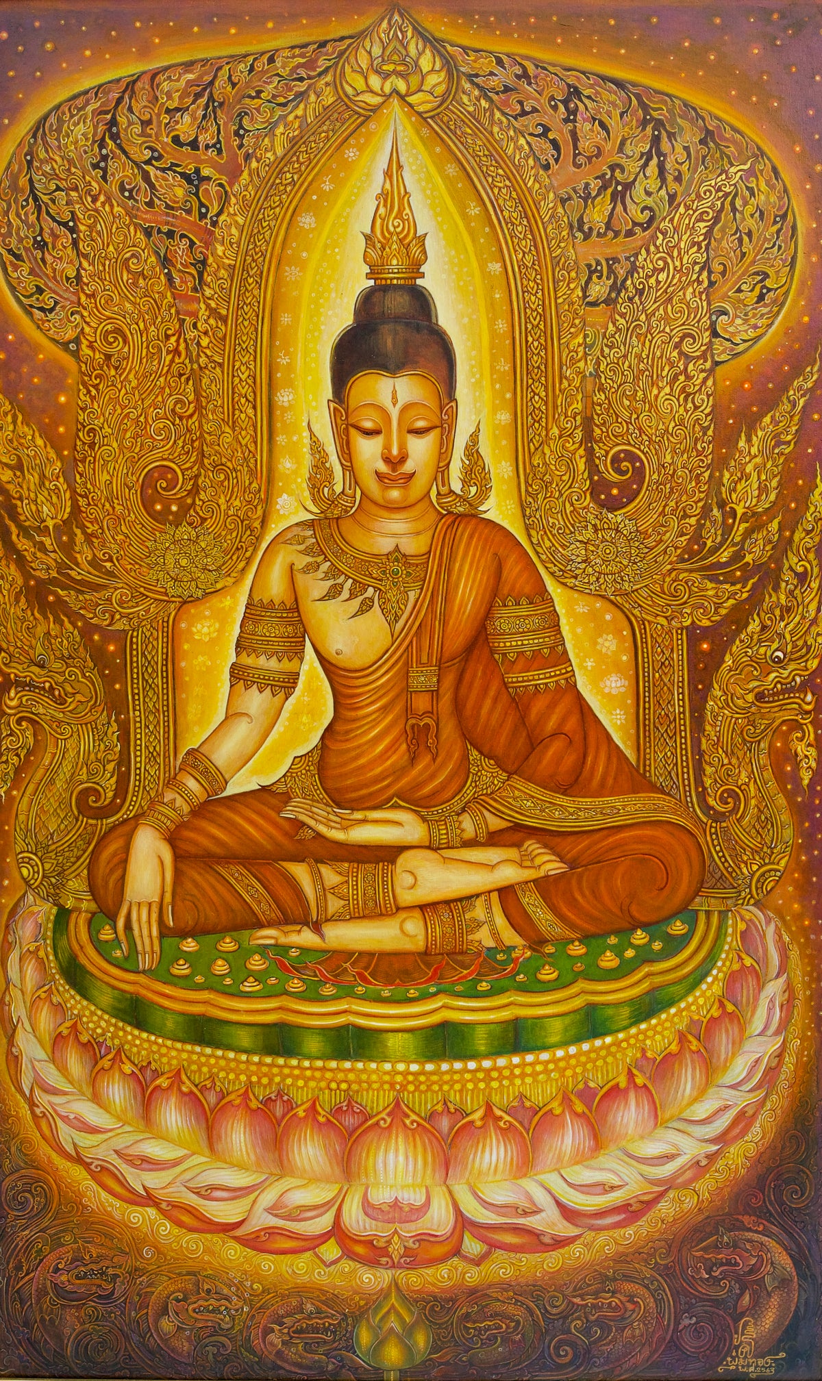 Serenity of the Buddha  | 80 x 130 cm