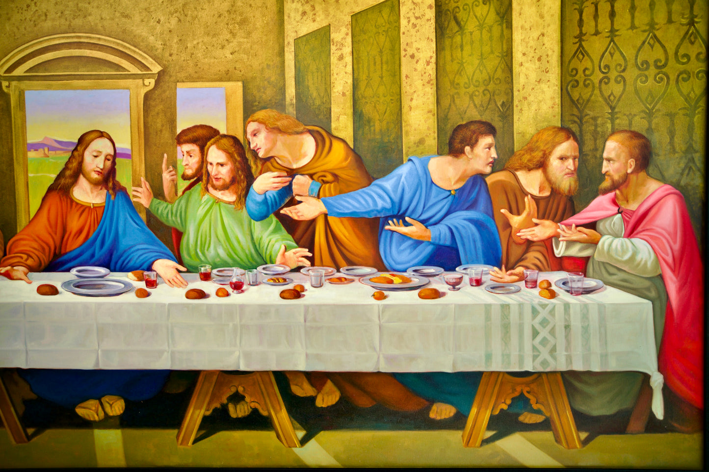 The Last Supper – A Reimagined Leonardo Da Vinci Masterpiece by Master Apollon | – 270 X 160 CM