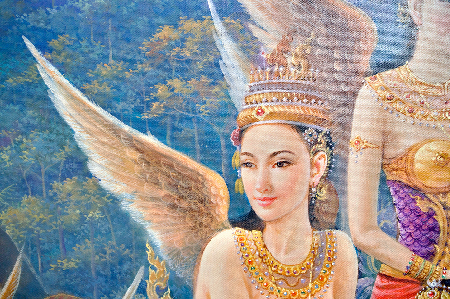 Kinnaree goddess  | 170 x 120 cm