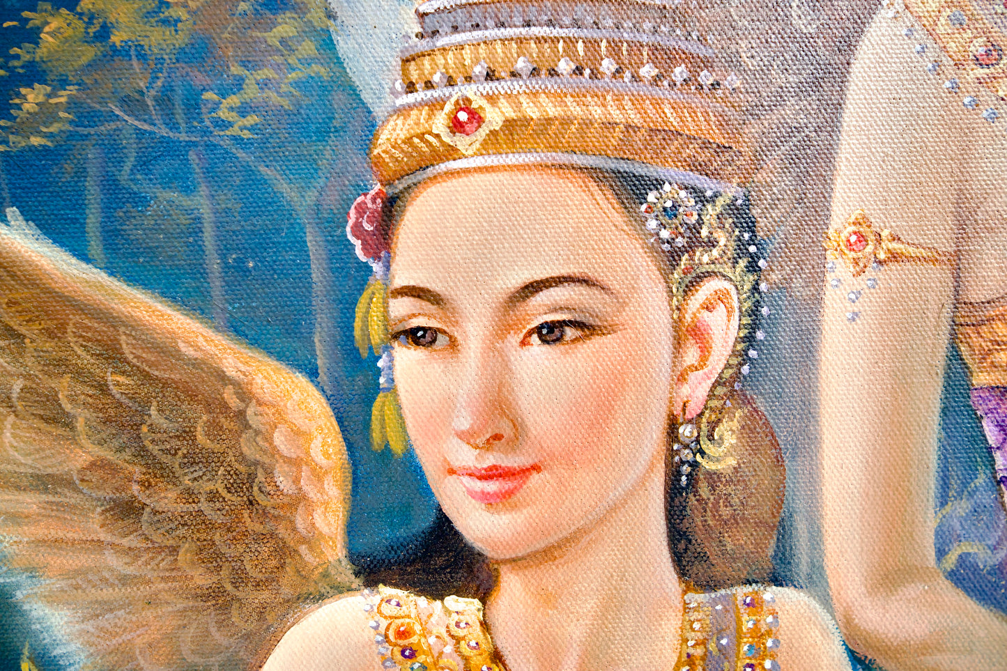 Kinnaree goddess  | 170 x 120 cm