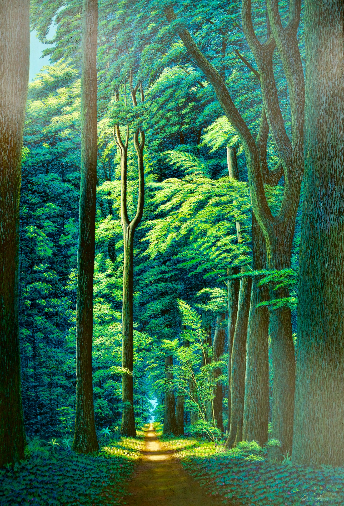 Path in the Green Forest  | 130 x 190 cm