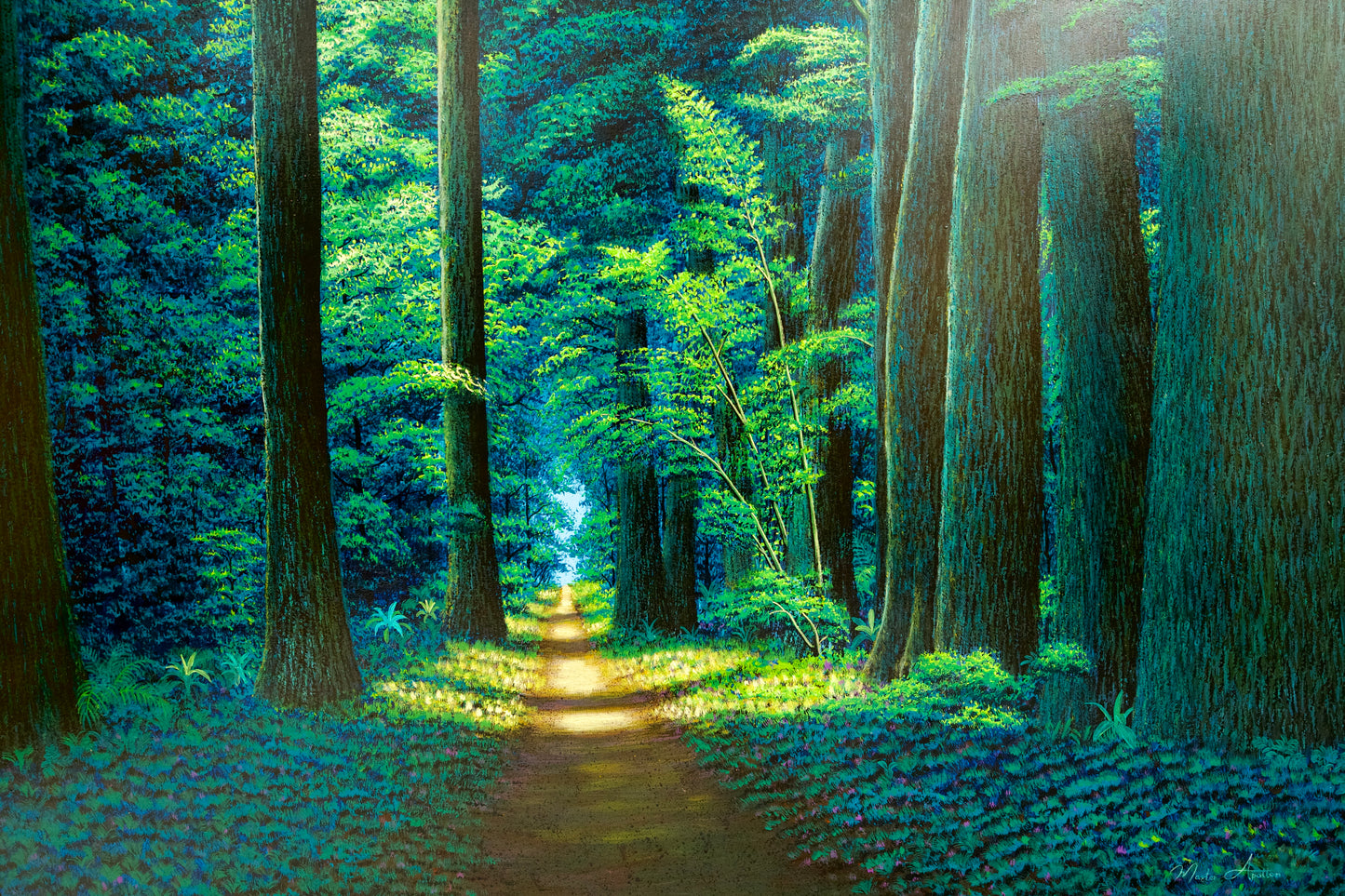 Path in the Green Forest  | 130 x 190 cm