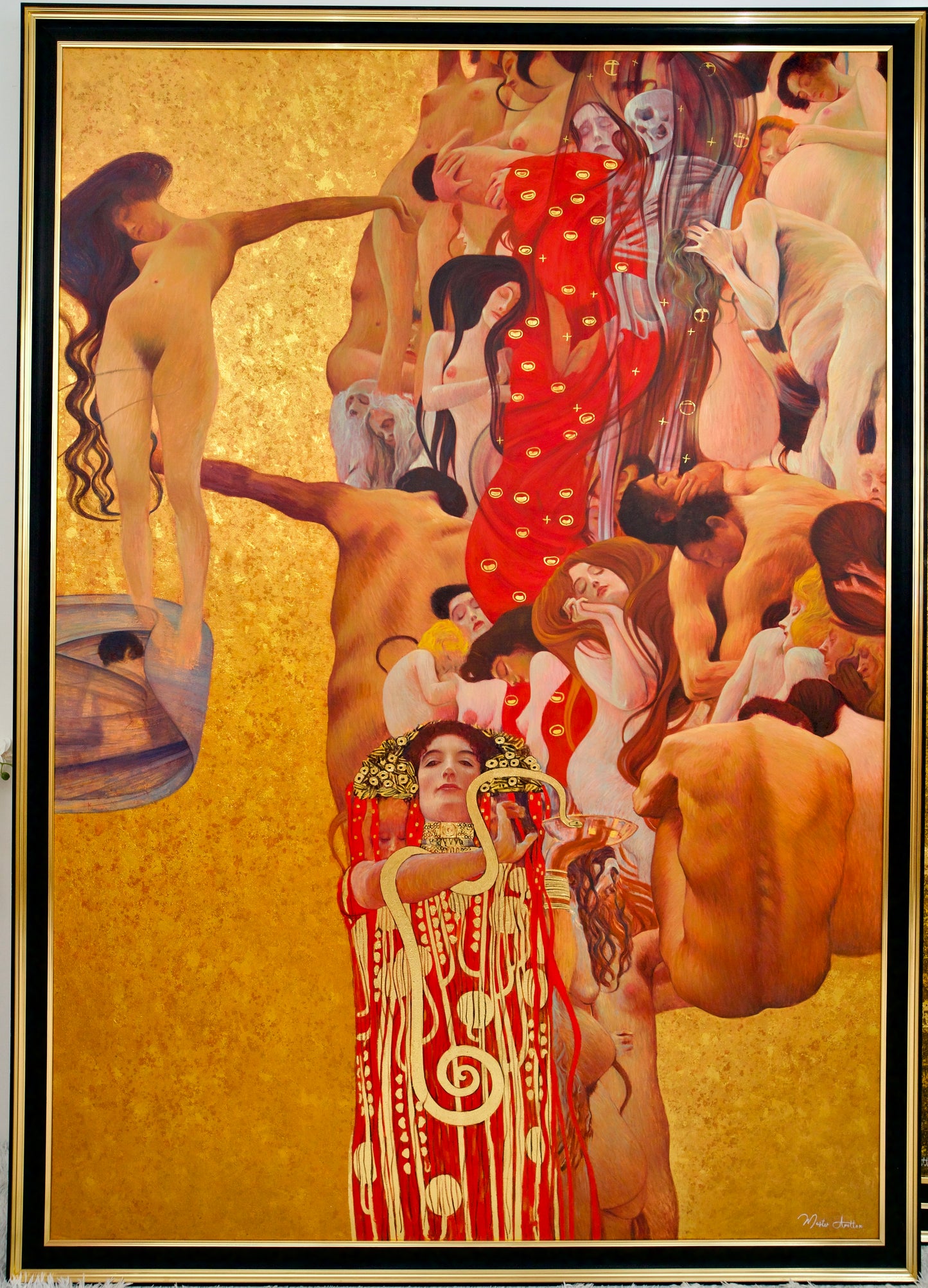 The Medicine – ผลงานชิ้นเอกของ Gustav Klimt ที่สร้างสรรค์ใหม่โดยปรมาจารย์ Apollon | 180 x 270 ซม. 