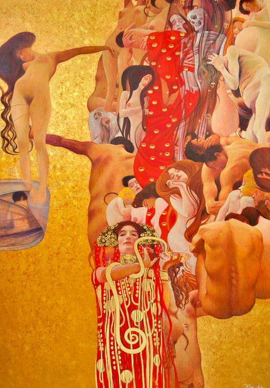 The Medicine – ผลงานชิ้นเอกของ Gustav Klimt ที่สร้างสรรค์ใหม่โดยปรมาจารย์ Apollon | 180 x 270 ซม. 