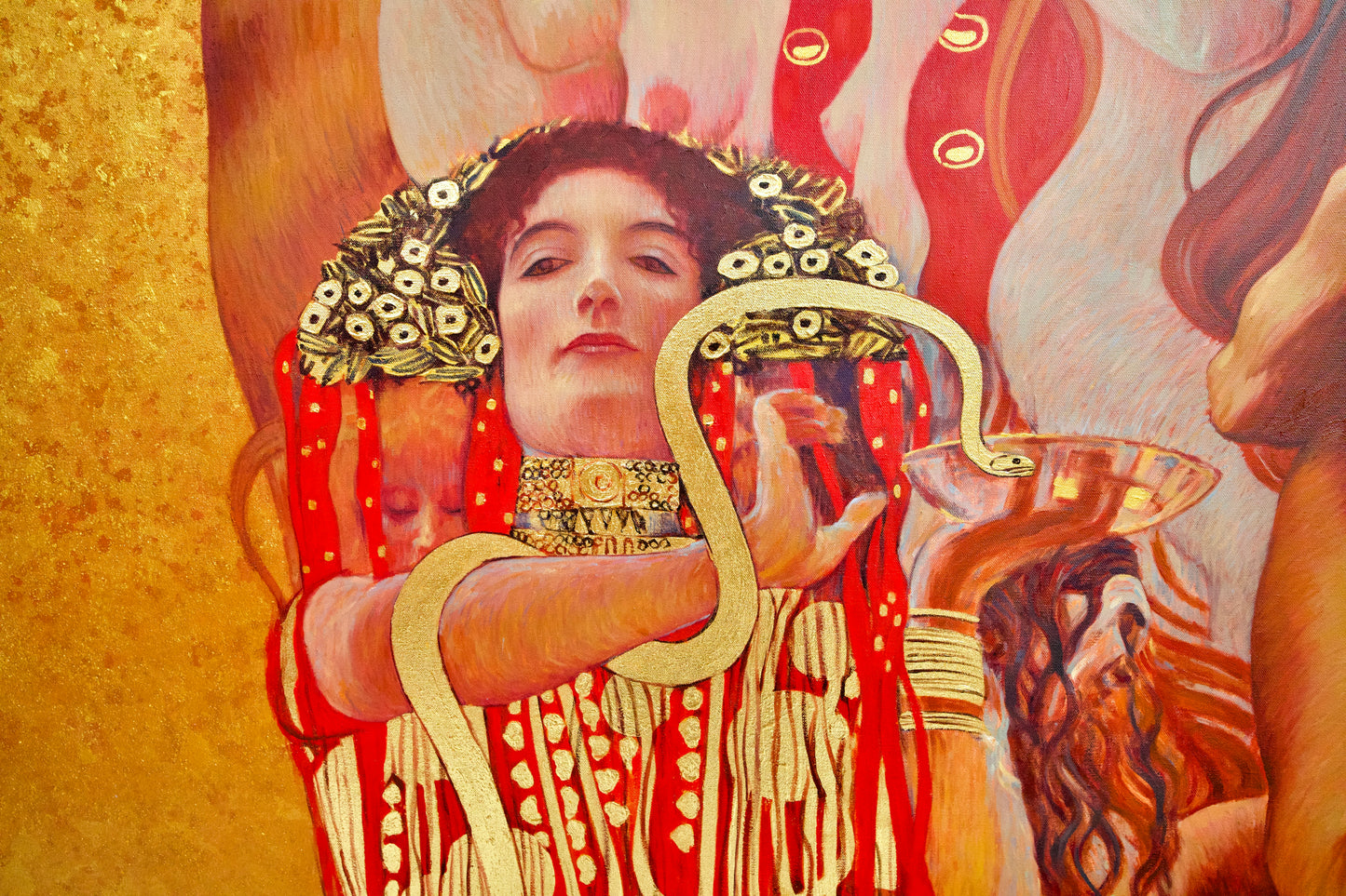 The Medicine – ผลงานชิ้นเอกของ Gustav Klimt ที่สร้างสรรค์ใหม่โดยปรมาจารย์ Apollon | 180 x 270 ซม. 