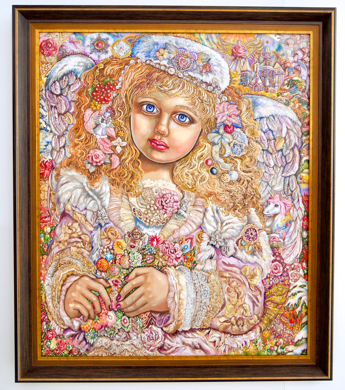 Angel of Christmas Lights  | 60 x 75 cm