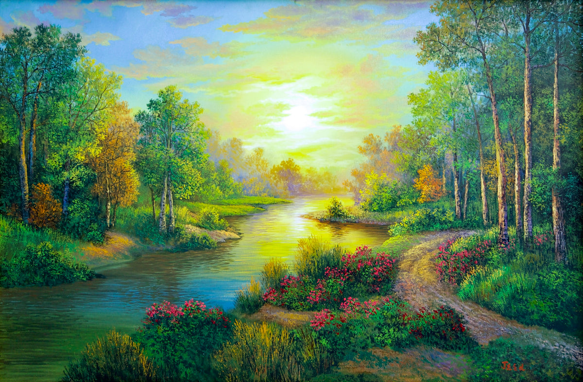 Forest and Rivers | 90 x 60 cm