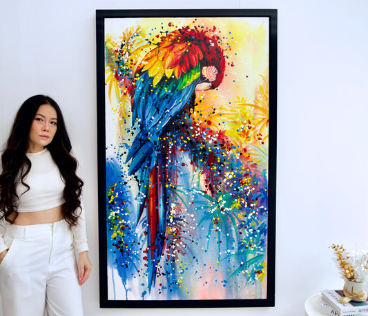 Pop Art Perroquet  | 80 X 140 cm