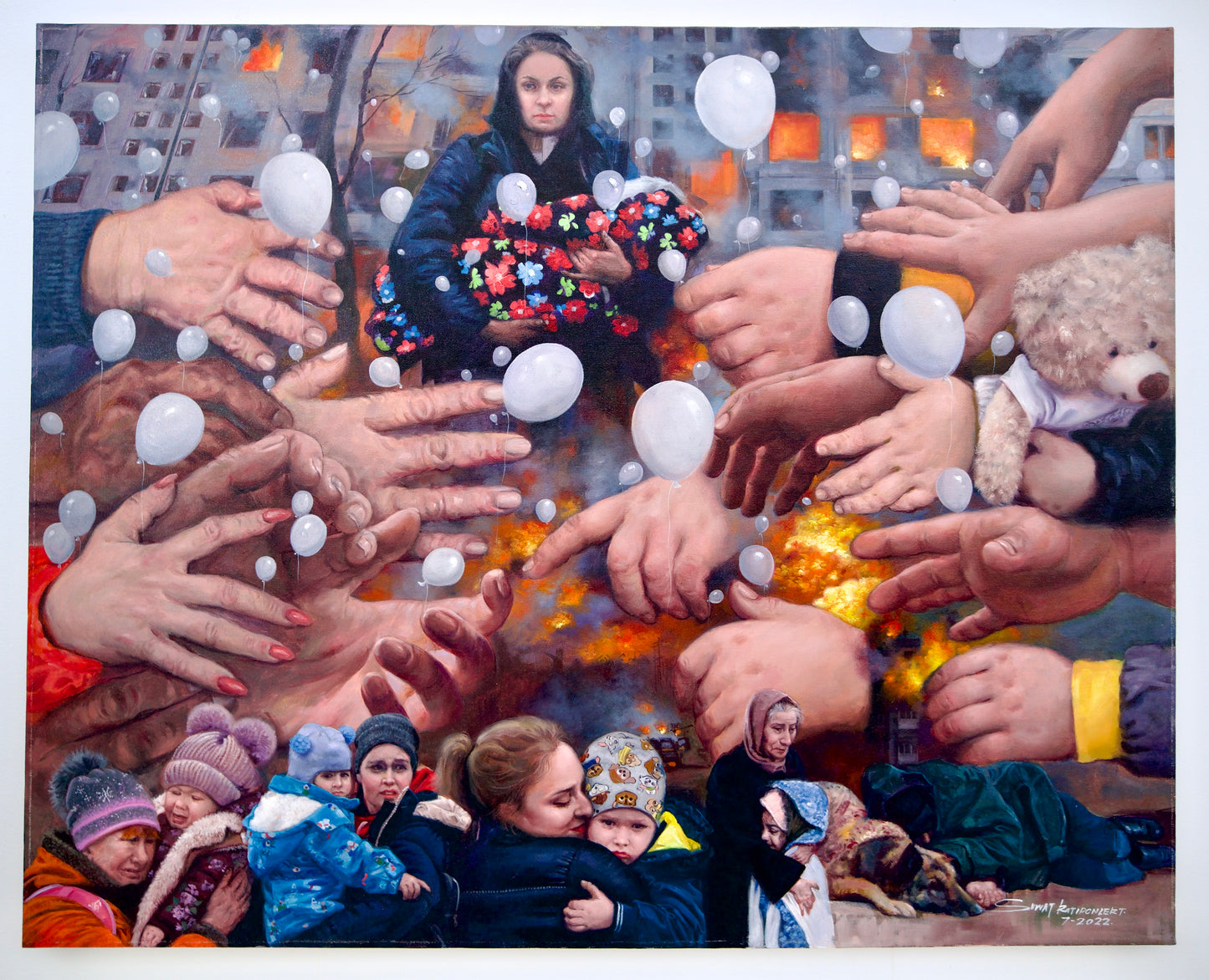 Stop Ukraine War | 100 x 80 cm