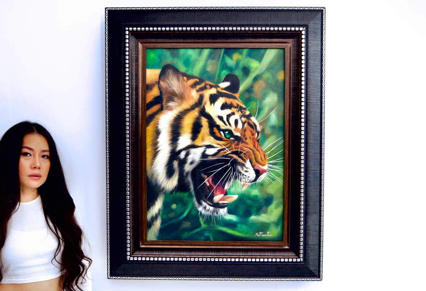 Tiger with Green Eyes | 50 x 70 cm