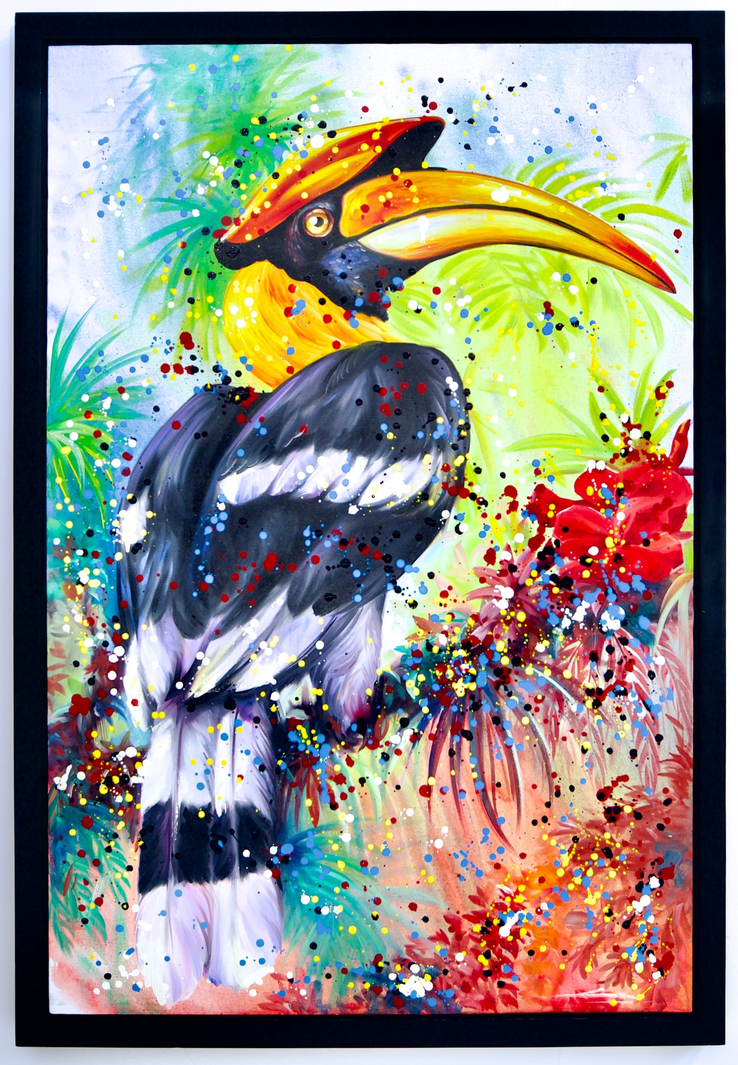 Hornbill Pop Art | 80 X 120 cm