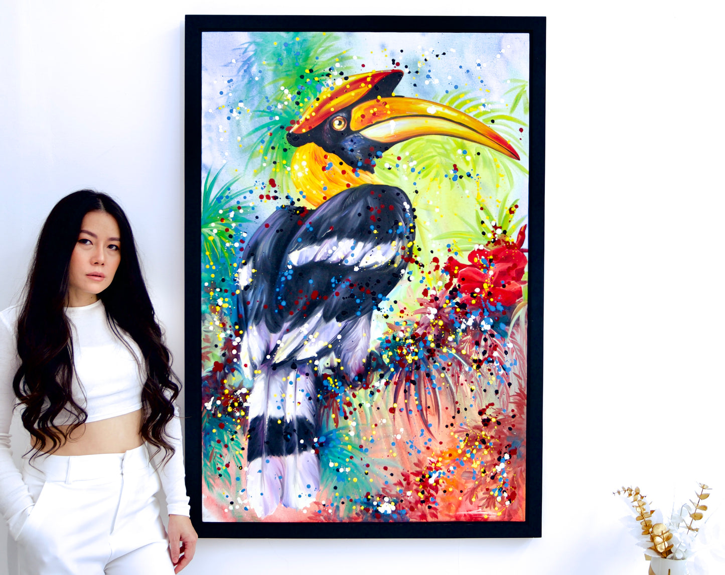 Hornbill Pop Art | 80 X 120 cm