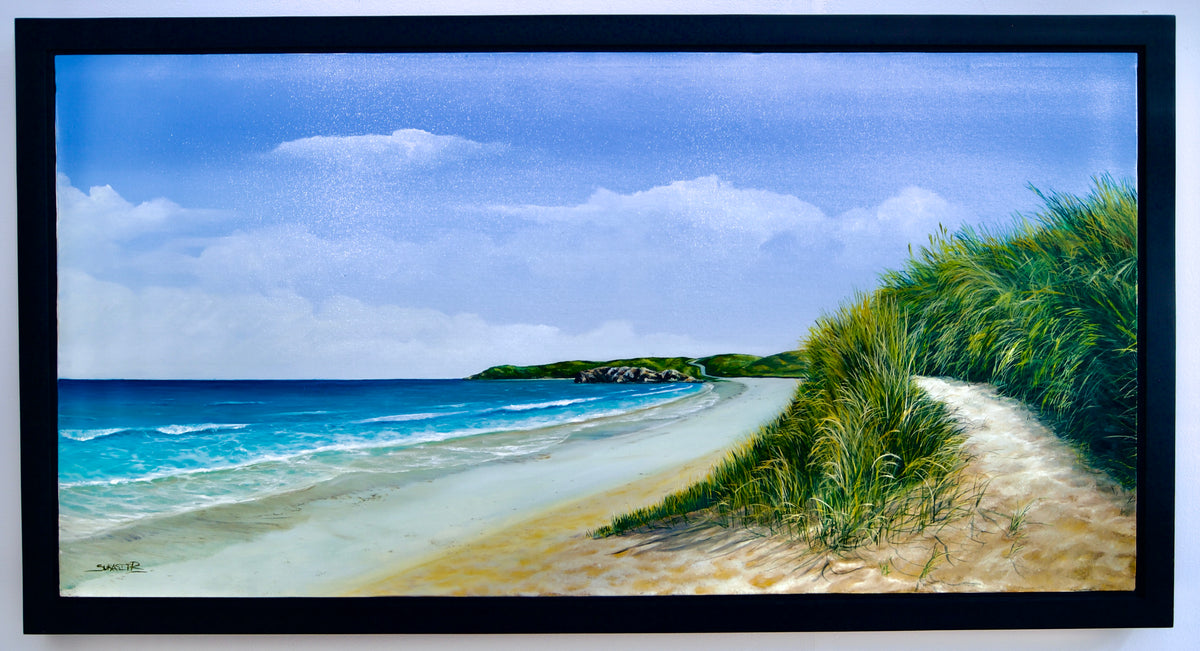 ความสงบที่ชายหาด - วาริสรา | 120 x 60 ซม. 