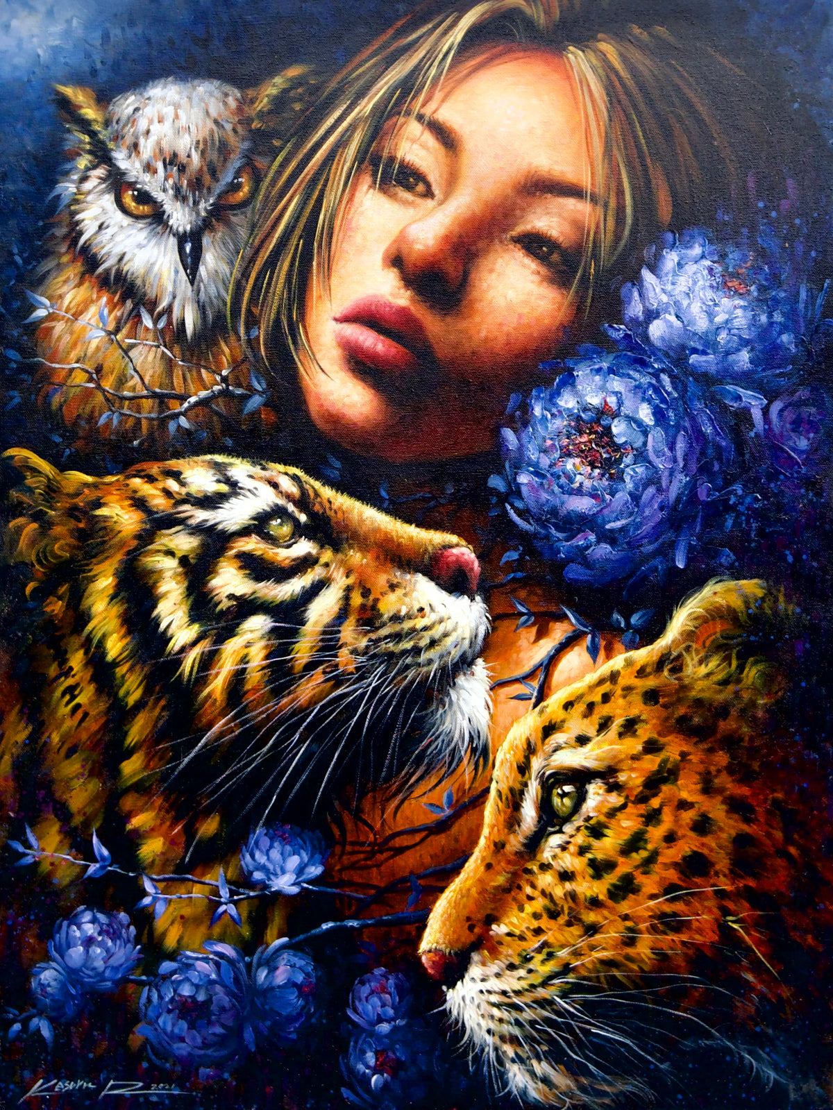 ผู้พิทักษ์แห่งป่า | 60 x 80 ซม. 