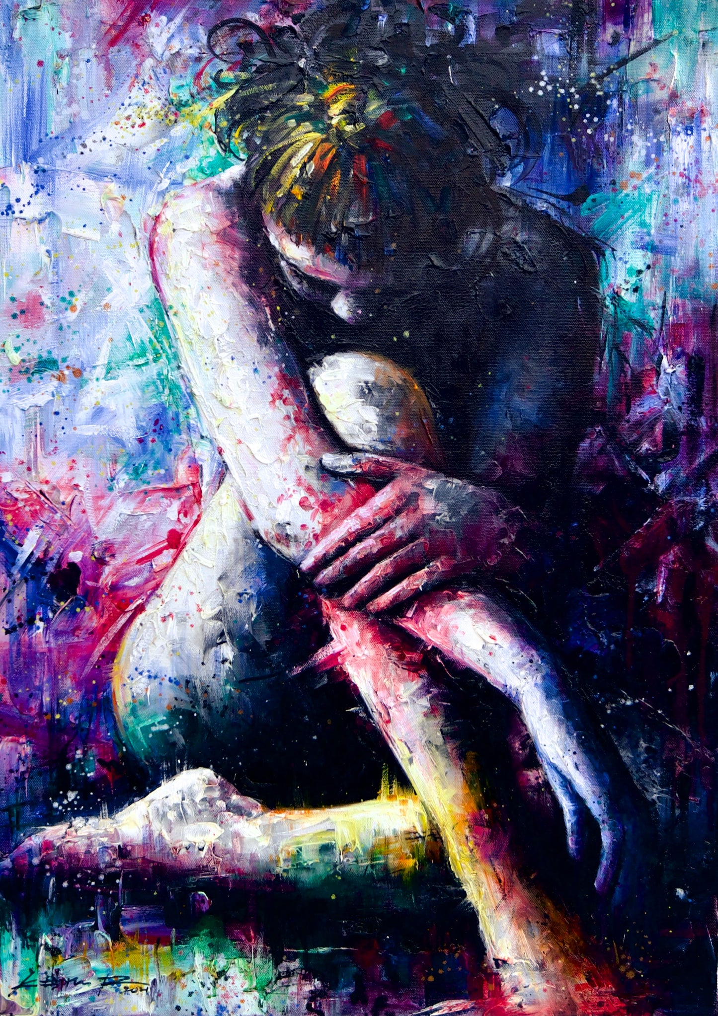 The Purple Girl | 50 x 70 cm