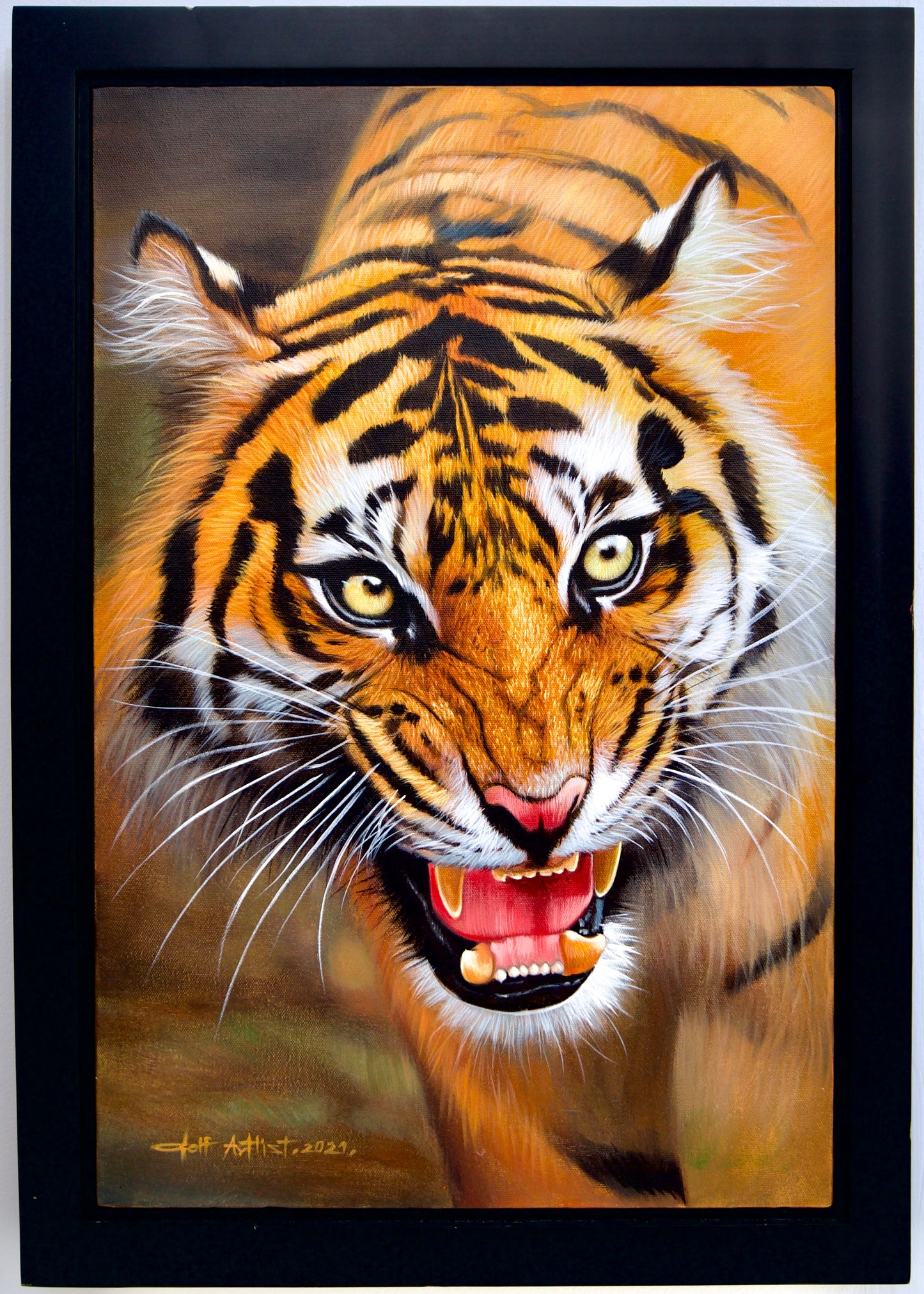 The Protective Tiger | 40 x 60 cm