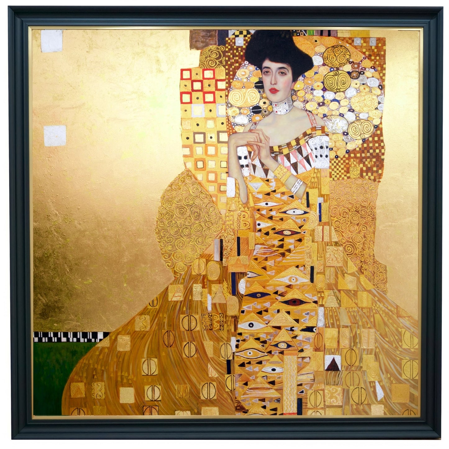 Portrait of Adele Bloch-Bauer – A Reimagined Gustav Klimt Masterpiece by Master Apollon | 200 x 200 cm